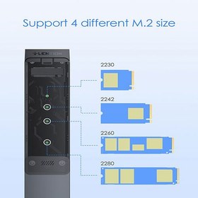 تصویر مبدل USB-C به M.2 لنشن مدل C9b مشکی لوازم جانبی تجهیزات ذخیره سازی