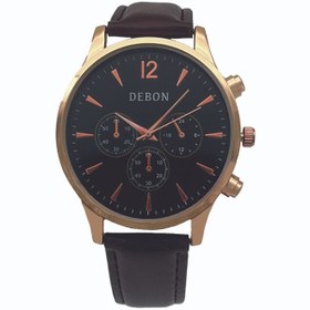 تصویر ساعت مچی عقربه‌ای مردانه دبون مدل 501 DEBON men's watch; code 501