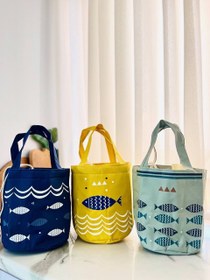 تصویر "کیف غذا در بند دار طرح ماهی" 