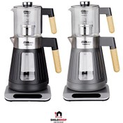 تصویر چای ساز فلر مدل TS075 ظرفیت ۱.۷ لیتر با قوری پیرکس 