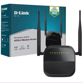 تصویر مودم خط تلفنی ( ADSL ) دی لینک مدل 124با گارانتی 36 ماهه 