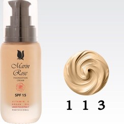 تصویر کرم پودر مارین رز شماره 113 