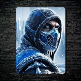 تصویر متال پوستر ساب زیرو Sub-zero از بازی مورتال کمبت Mortal Kombat با کد A-163 