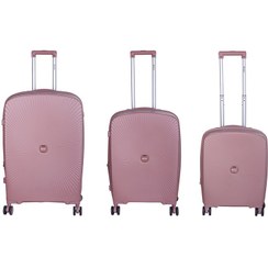 تصویر مجموعه سه عددی چمدان کاتیار پلی کربنات مدل 168 خورشیدی Katiar luggage