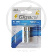 تصویر باتری شارژی نیم قلمی 900Aگیگاسل 