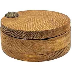 تصویر زیر سیگاری درب دار گرد 