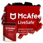 تصویر مکافی لایو سیف (McAfee LiveSafe) - 1 دستگاه | 1 سال 