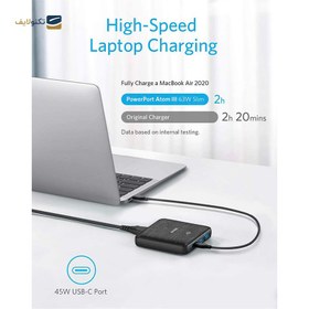 تصویر شارژر رومیزی انکر مدل Atom III توان 63 وات Anker 63W Desktop charger Atom III