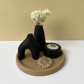 تصویر ست دکوری بتنی گرد 