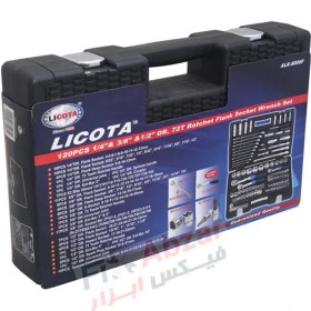 تصویر مجموعه 120 عدد آچار بکس لیکوتا مدل ALK-8006F Socket Set Licota Model ALK-8006F