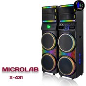 تصویر اسپیکر ایستاده میکرولب مدل X-431 گارانتی ۱۲ ماهه شرکتی 