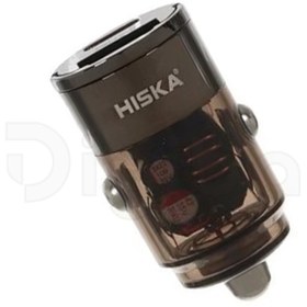 تصویر شارژر فندکی هیسکا مدل HCC317 ظرفیت ۶۳ وات دو پورت 