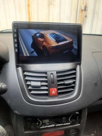 تصویر مانیتور11 اینچ رام2 اندروید پژو207 مدل T3L برند voxmedia Monitor 11 inch RAM 2 Android Peugeot 207 model T3L voxmedia brand