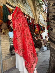 تصویر شال هندی یاقوت 