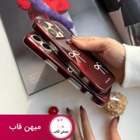 تصویر قاب موبایل آیفون Iphone16 چری پاپیونی با آویز زنگوله ای T 