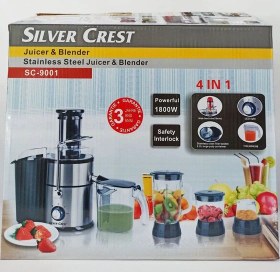 تصویر آبمیوه گیری 4 کاره برند سیلورکرست مدل SilverCrest SC-9001 Silver Crest SC-9001