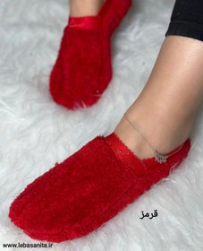 تصویر پاپوش حوله ای جوراب حوله ای زنانه