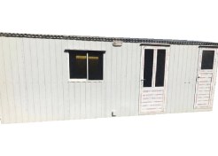 تصویر کانکس دفتری ۱۵ متری مجهز (دفتر کامل با سرویس و آبدارخانه) 