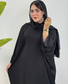 تصویر عبایی الیزه تمام نگین 010 