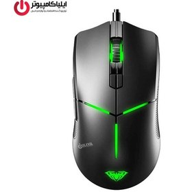 تصویر موس گیمینگ AULA F820 AULA F820 Gaming Mouse Wired 8 Key 6-speed DPI 6400 Ergonomic RGB Backlit