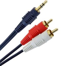تصویر کابل RCA به جک 3.5 میلی متری دایو مدل OFC کد TA769 به طول 3.5 متر ا Daiyo OFC TA769 Stereo Mini Plug To RCA Plugs Cable 3.5m Daiyo OFC TA769 Stereo Mini Plug To RCA Plugs Cable 3.5m