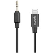 تصویر کابل تبدیل میکروفن بویا Boya BY-K1 3.5mm Trs to Lightning Cable 