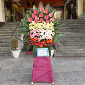 تصویر تاج گل تبریک خضرا 