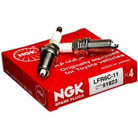 تصویر شمع موتور T5-206 پایه بلند تیپ 5 NGK ژاپن 4عددی 