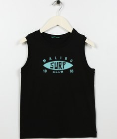 تصویر زیرپیراهنی مردانه بنتون بدون آستین طرح دار | Benetton 5003034046 