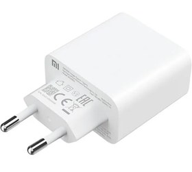 تصویر آداپتور تایپ سی شیائومی - Xiaomi Fast Charger Type-c Xiaomi Mi 33W Type A + Type C Charger AD332EU