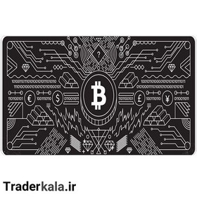 تصویر ماوس پد مخصوص بازی طرح بیت کوین کد MPB1054 