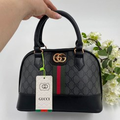 تصویر کیف دستی دخترانه گوچی Gucci پایه مقوایی مشکی کد 10025 