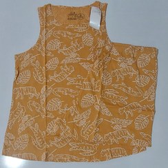 تصویر ست تاپ و شورتک زنانه نخ پنبه اچ اند ام قواره دار بنگلادشی Set Top and short H&M