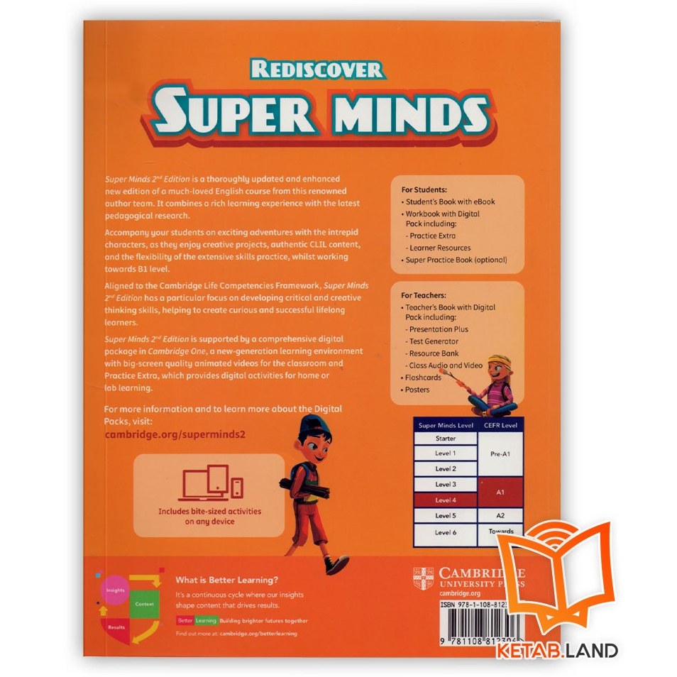 خرید و قیمت Super Minds 4 2nd ا کتاب آموزش زبان کودکان Super Minds Second  Edition Level 4 | ترب