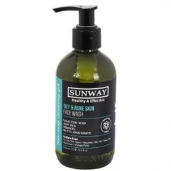 تصویر ژل غیر صابونی مناسب پوست چرب سان وی SunWay Cleanser For Greasy Skin 250ml