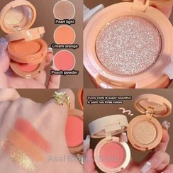 تصویر ست فانتزی رژگونه ، سایه و هایلایتر 3 طبقه هدی موجی huda moji ست فانتزی رژگونه ، سایه و هایلایترشماره02