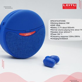 تصویر اسپیکر و هدفون بلوتوثی لیتو مدل LK-29 LEITU LK-29 Bluetooth Speaker