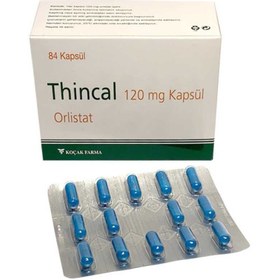 تصویر ونوستات چربی سوز تینکال (۸۴عدد)۱۲۰میلی گرم Thincal 120 mg (84 capsules) for weight loss, original