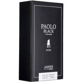 تصویر ادو پرفیوم مردانه مدل Paolo Black Intense حجم 100 میلی لیتر جاسپر Jasper Paolo Black Intense Eau De Parfum For Man 100 ml