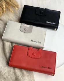 تصویر کیف پول زنانه مدل KZD42-760 با دسته و زیپ 