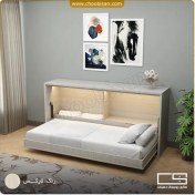 تصویر تخت خواب کمجا افقی یک نفره 