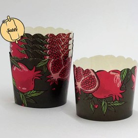 تصویر کپسول کاپ کیک یلدایی 6 عددی 