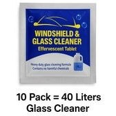 تصویر قرص شیشه‌شور خودرو | پاک‌کننده شیشه به صورت قرصی برای شیشه‌بندی خودرو Car salt glass tablets