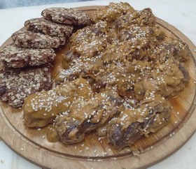 تصویر رنگینک خرما گردویی دارچین 