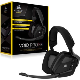 تصویر هدست گیمینگ بی‌سیم کورسیر مدل VOID PRO RGB ا Corsair Void Pro RGB - Wireless gaming headphones Corsair Void Pro RGB - Wireless gaming headphones