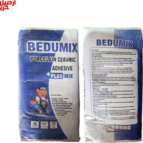 تصویر چسب کاشی و سرامیک پرسلان پلاس پودری بدومیکس سفید – bedumix porcelain ceramic adhesive 25kg 