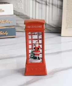 تصویر باجه تلفن کریسمس طرح بابانوئل - هدیه عالی برای کریسمس 