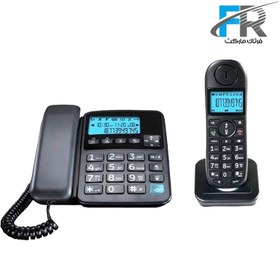 تصویر گوشی تلفن بی سیم یونیدن مدل AT4501 Uniden AT4501 Combo Corded & Cordless Phone