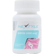 تصویر قرص بیوتین نکستایل 60 عددی BIOTIN 1000MCG Tab