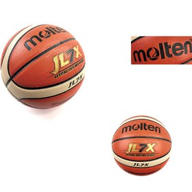 تصویر توپ بسکتبال سایز7 چرمی مولتن JL7X Molten JL7X Basketball ball